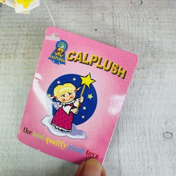 Large 24" Calplush CUTIE DOLLS Girl Purple Floral Butterfly Doll Plush W Tags - Picture 4 of 16